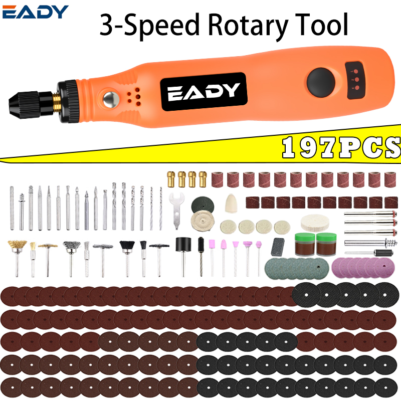 Woodworking Essentials - USB Cordless Rotary Tool Kit –