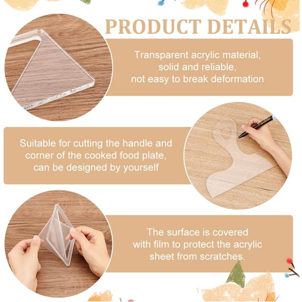 7Pcs Charcuterie Template Acry - đánh giá và giá Woodworking Essentials