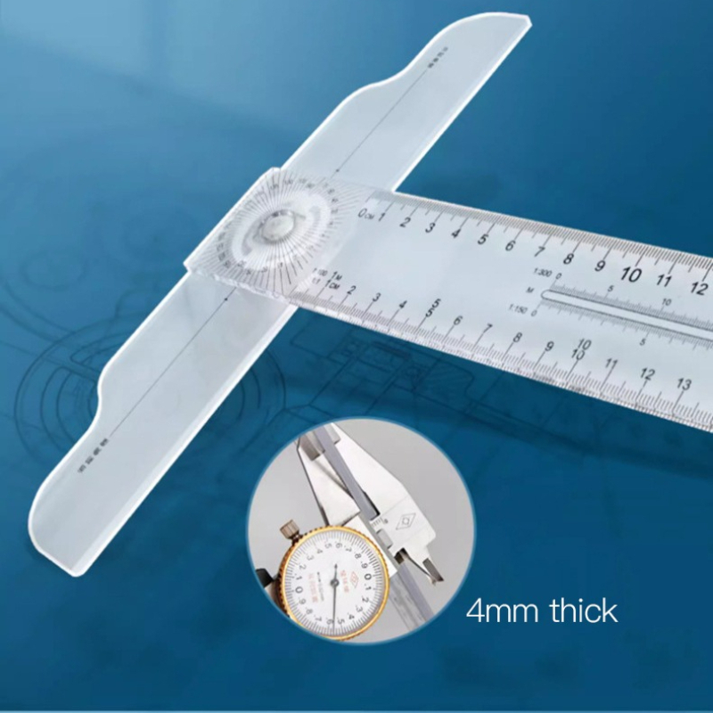 Dual-Sided T Square Ruler Clea - đánh giá và giá Woodworking Essentials