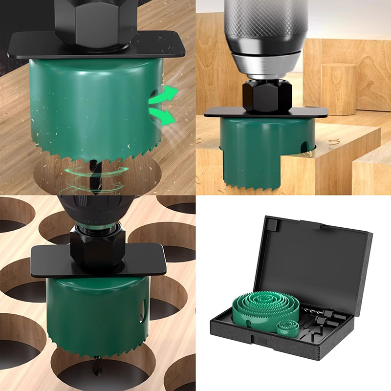 19/8/5PCS 19-127mm Hole Saw Cu - đánh giá và giá Woodworking Factory