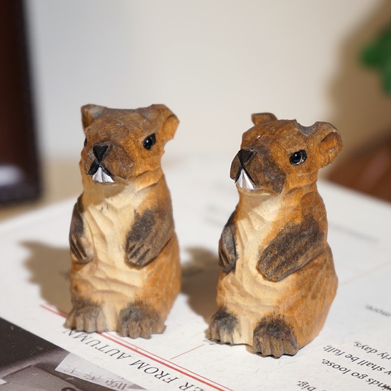 1 PC Groundhog Hand Carved Woo - đánh giá và giá Woodworking Tv