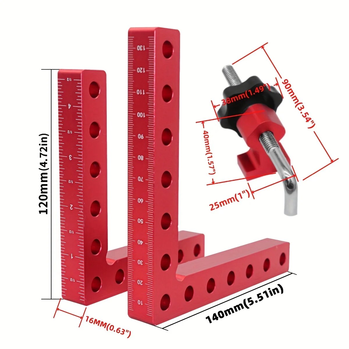 1Set 90 Degree Positioning Squ - đánh giá và giá Woodworking Right Angle Clamp