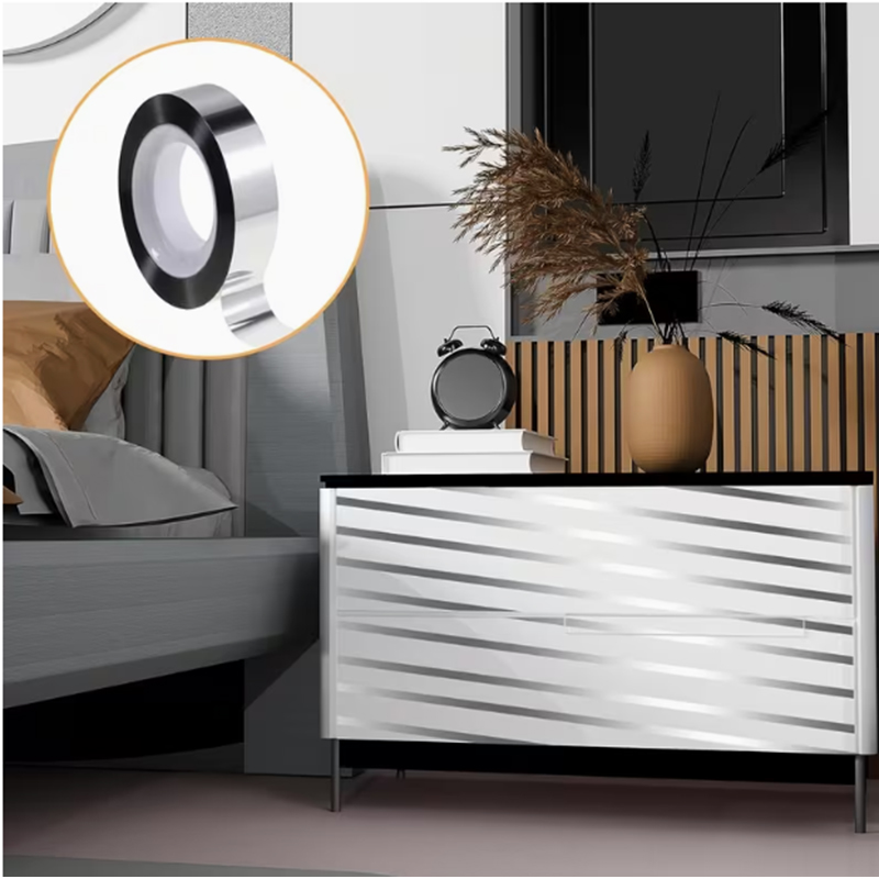Metallic Silver Mirror Tape -  - đánh giá và giá Woodworking Tv