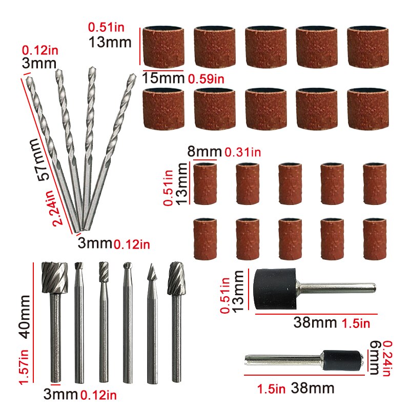 11PC điện Mài sừng bìa định vị - đánh giá và giá Woodworking Videos
