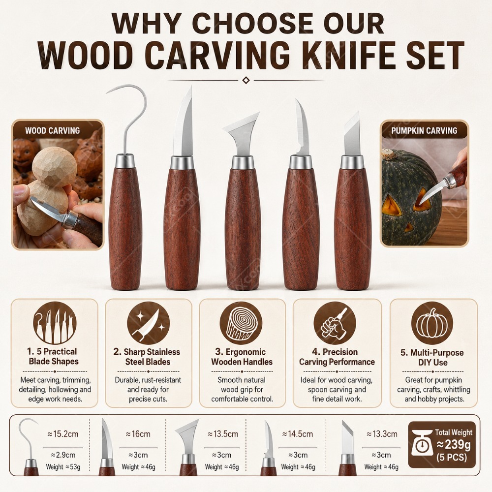 WXCOO Wood Carving Chisel Set  - đánh giá và giá Woodworking Kits For Beginners
