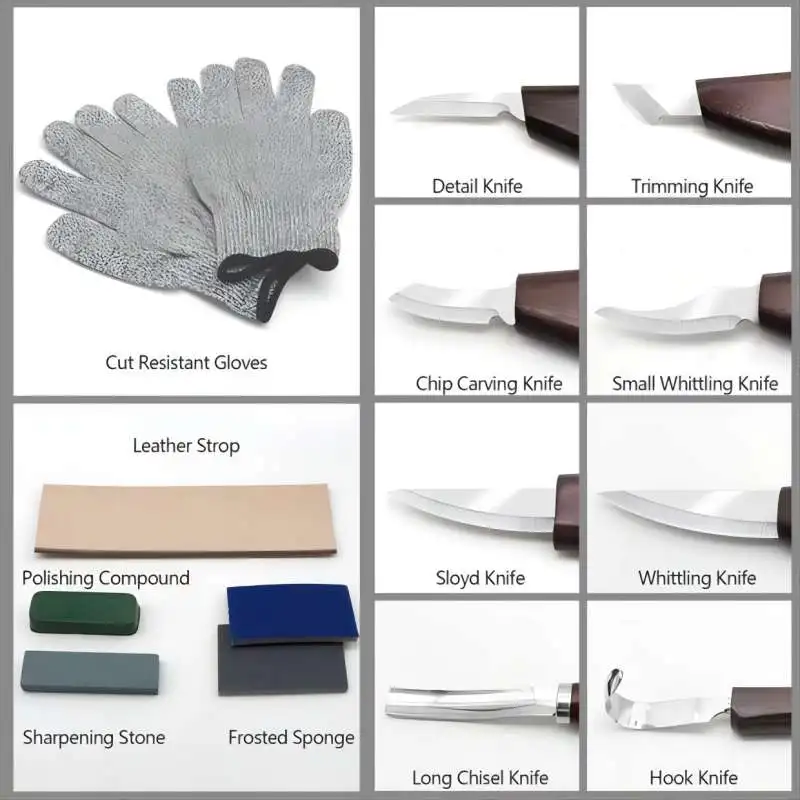 Wood Carving Kit 15PCS Wood Ca - đánh giá và giá Woodworking Kits For Beginners
