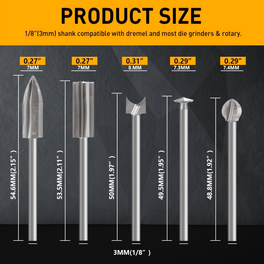 11PCS HSS Engraving Drill Bits - đánh giá và giá Woodworking Videos
