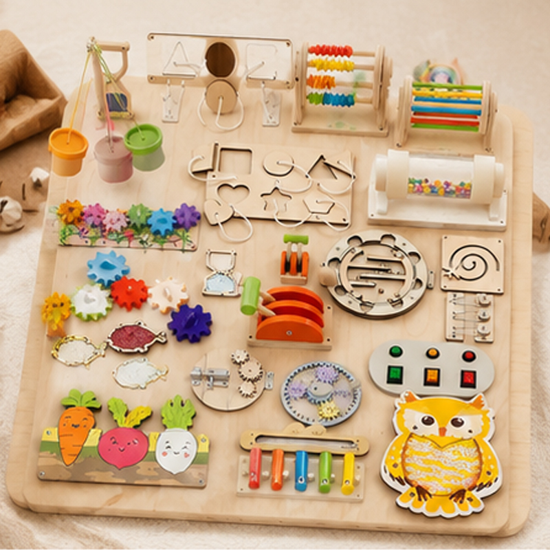 Premium Montessori Busy Board  - đánh giá và giá Woodworking Kits For Kids