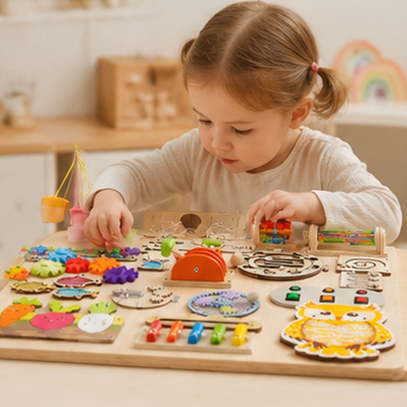 Premium Montessori Busy Board  - đánh giá và giá Woodworking Kits For Kids